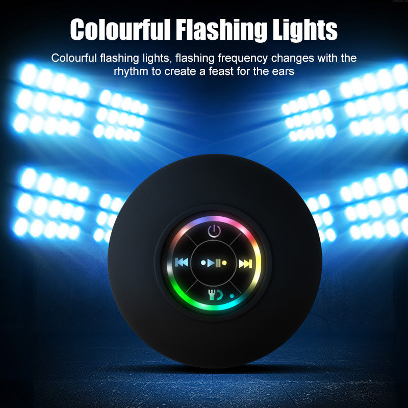 Large Suction Cup LED Light Waterproof Bluetooth Speaker