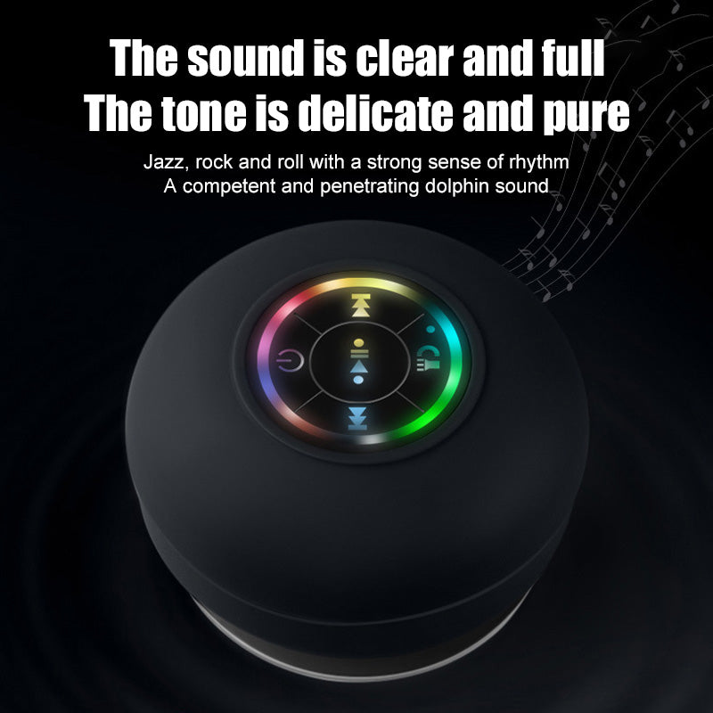 Large Suction Cup LED Light Waterproof Bluetooth Speaker