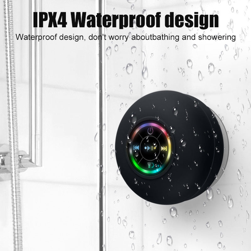 Large Suction Cup LED Light Waterproof Bluetooth Speaker